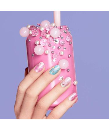 16 Sheets Gradient Nail Polish Stickers with Nail Files - Self-Adhesive Full Cover Design Decals for DIY Nail Art - Natural Style for Women and Girls - Buy Online on GoSupps.com