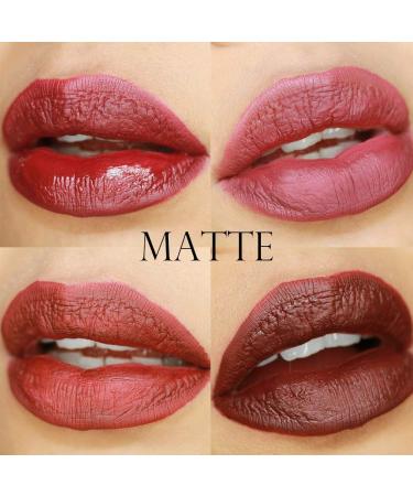 Matte Liquid Lipstick Set - 4 Waterproof Long-Lasting Colors | Non-Stick Cup Lipgloss - Shop Internationally! - Buy Online on GoSupps.com