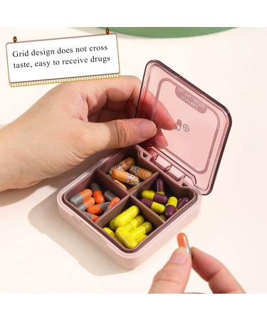 Berglander Travel Pill Organizer (Pack of 3) | Waterproof & Portable Medicine Case - 4 Compartments for Daily Vitamins & Fish Oil - Buy Online on GoSupps.com