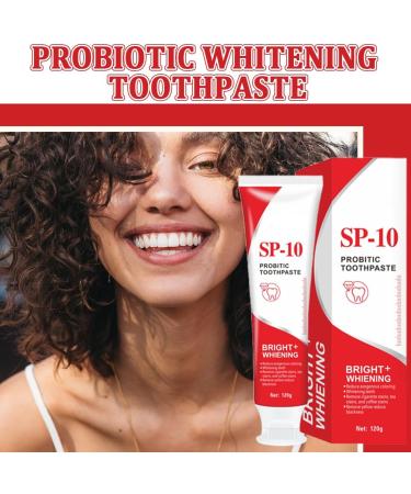 VYIBPDY SP10 toothpaste 120 g probiotic toothpaste provides effective teeth whitening and protection of the gums fights plaque and ensures longlasting fresh breath - Buy Online on GoSupps.com