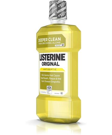 Listerine Original Antiseptic Mouthwash - Fight Bad Breath, Plaque & Gingivitis 1L - Buy Online on GoSupps.com