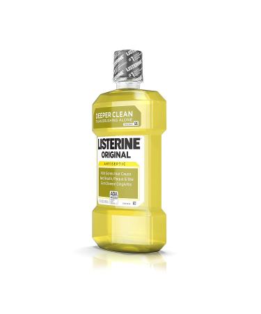 Listerine Original Antiseptic Mouthwash - 1 L Bottle - Fight Bad Breath, Plaque & Gingivitis - Buy Online on GoSupps.com