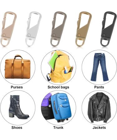 Cobee Metal Replacement Zipper Handles - 10 Easy Grip Zip Toppers for Luggage Suitcases & Backpacks - Durable Zipper Fixer - Buy Online on GoSupps.com