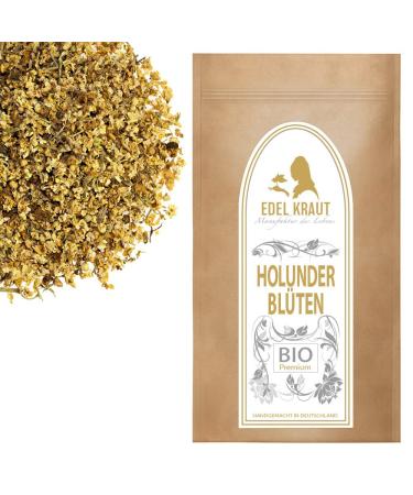 EDEL KRAUT Organic Elderflower Tea Cut - Premium Quality 1000g - Best Herbal Tea for Health & Wellness - Buy Online on GoSupps.com