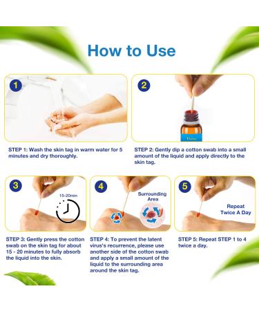 Ulensy Skin Tag Remover - Extra Strength Liquid for Fast, Pain-Free Skin Tag Removal - Natural Plant Extracts, No Scars - Easy Application (Natural Blue) - Buy Online on GoSupps.com