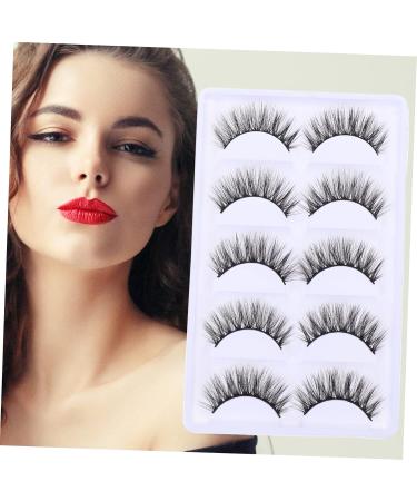 Beavorty 5 Pairs 3d false eyelashes fake eyelashes individual false extension eyelash adhesive natural look eyelash fake extension eyelash Art Eyelashes magnetic G800 chemical fiber extend - Buy Online on GoSupps.com