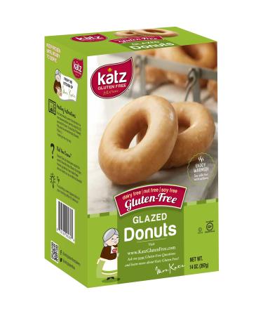 Katz Gluten Free Glazed Donuts | Dairy Free, Nut Free, Soy Free, Gluten Free | Kosher (3 Packs of 6 Donuts, 14 Ounce Each) 14 Ounce (Pack of 3)
