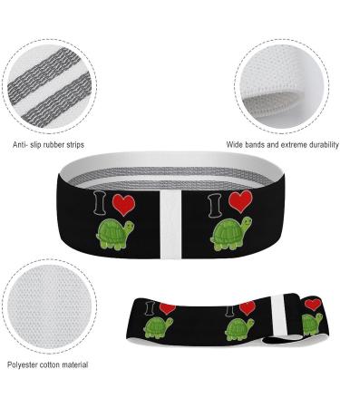I Love Turtles Resistance Bands | Non-Slip Leg & Booty Yoga Straps for Workouts & Physical Therapy - International Shipping - Buy Online on GoSupps.com
