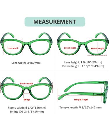 Eyekepper Cat Eye Reading Glasses | Oversized Stylish Women s Green Glasses +1.75 - International Shipping - Buy Online on GoSupps.com