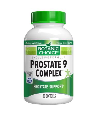 Botanic Choice Prostate 9 Complex Softgels 30 Ct - Prostate Supplements for Men with Saw Palmetto Prostate Health Supplements for Men for Prostate Support
