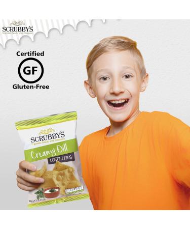  Scrubbys Scrubbys Large Vegetable Chips Vegan & Gluten Free Snacks Creamy Dill Chips 10 x 110g - Buy Online on GoSupps.com