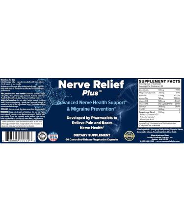 Advanced Natural Supplement for Long-Lasting Pain Relief Nerve Damage Tennis Elbow Sciatica Neuropathy & Migraines - Buy Online on GoSupps.com