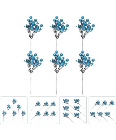 DECHOUS 30 Pcs Berry Bunch Cuttings Diy Berry Decor Holly Berries for Crafts Xmas Decoration Christmas Holly Berries Faux Red Berries Christmas Tree Decorations Artificial Reward Plastic Bluex5pcs 30x10cmx5pcs - Buy Online on GoSupps.com