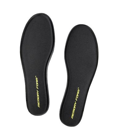 Endoto Memory Foam Insoles for Skechers Shoes  Replacement Inserts for Men and Women's Sneakers  Cushioned Inner Soles for Foot Pain Relief and Comfort Black Women5