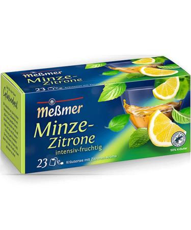 Meßmer Mint-Lemon | 23 tea bags | Intensely fresh | Vegan | Gluten-free | Lactose-free 23 tea bags Mint-Lemon - Buy Online on GoSupps.com