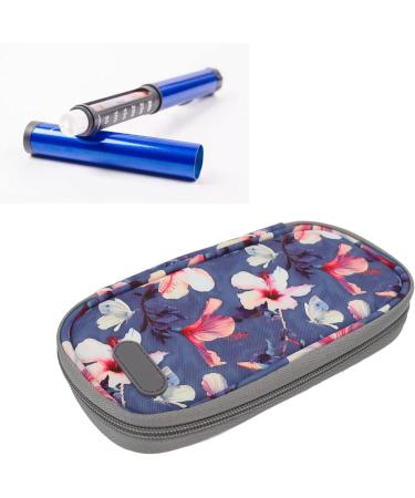 Portable Insulin Cooler Bag for Diabetic Travel - Begonia Flower Design - Buy Online on GoSupps.com