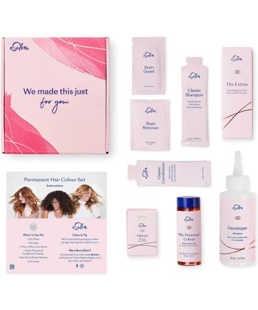 eSalon Permanent Hair Colour Set 100% Grey Coverage At-home Hair Colour 0% Ammonia Multi-dimensional Hair Dye Professional-grade Hair Colour Light Brown 6N - Buy Online on GoSupps.com