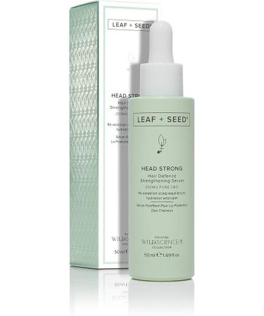 Wild Science Lab LEAF +SEED Head Strong Hair Defence Strengthening Natural Hair Serum re-establish scalp equilibrium hydration and calm vegan free from Sulphate Silicone and Paraben 50ml - Buy Online on GoSupps.com