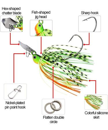 Art Bait Set - Silicone Skirts Fishing Blinker Jig Spinner Set for Trout Perch Pike - 6 Piece Crankbait & Spinbait Fishing Bait - Buy Online on GoSupps.com