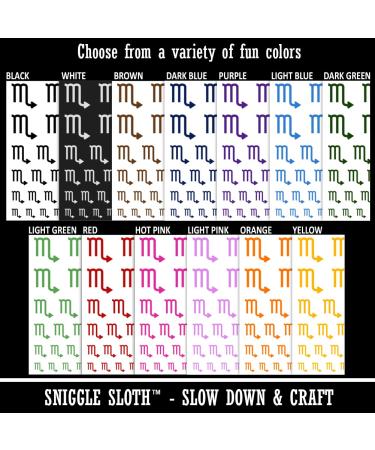 Scorpio Zodiac Sign Temporary Tattoo Set - Orange | Water Resistant Fake Body Art Collection - Buy Online on GoSupps.com