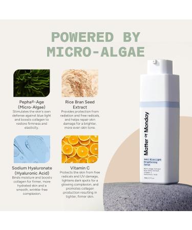 Brightening & Firming Face Serum with Micro-Algae & Antioxidants Advanced Radiance Formula for Even Skin Tone and Dark Spots - Buy Online on GoSupps.com