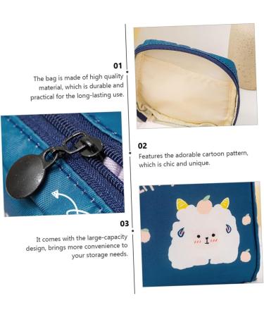 2pcs Napkin Storage Bag Zippered Wallets for Women | Mini Wallet & Makeup Bag Set | Large-capacity Menstrual Pad Pouch Coin | Ladies Wallets & Coin Purse - Buy Online on GoSupps.com