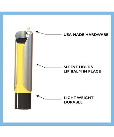 TALLAC HOUSE Cary Premium Metal Lip Balm Holder - Keychain Sleeve for Chapstick | Durable Stainless Steel Protection for Men & Women - Buy Online on GoSupps.com