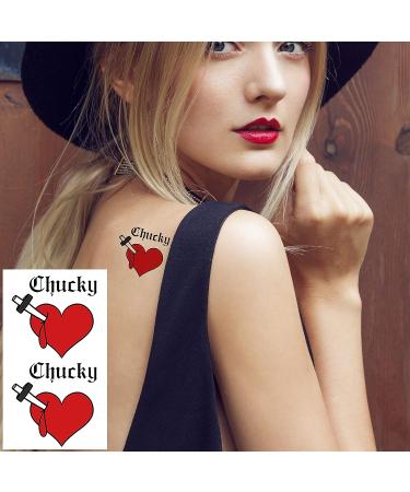 30 Pcs Bride of Chucky Tattoos | 3 Styles Chucky and Tiffany Temporary Tattoos - Buy Online on GoSupps.com