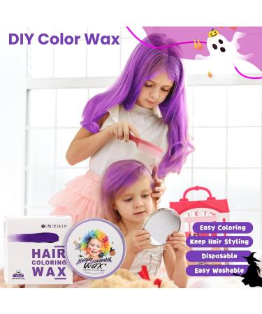 Coloration temporaire violette pour enfants coloration instantan e violette Pomade pour cheveux violets pour femmes et hommes Cr me coiffante pour filles Boue de cire cheveux pour la f te - Buy Online on GoSupps.com