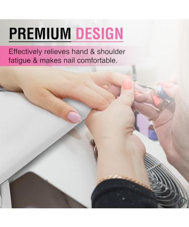 Arm Rest for Nail Care - Foldable Hand Rest with Soft Microfiber Cushion | Ideal for Professionals & Home Use - Buy Online on GoSupps.com