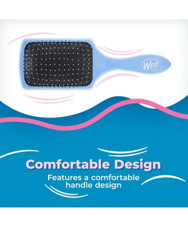 Wet-Brush Paddle Detangler Hair Brush - Sky | Pain-Free Knot Removal for All Hair Types - Buy Online on GoSupps.com