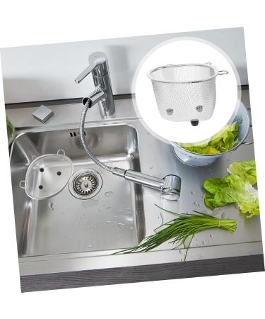 Alipis 2 Pcs Drain Basket Filter Strainer Triangular Sink Basket for Kitchen Metal Basket Hanging Dishcloth 19X13X10CMx2pcs Silverx2pcs - Buy Online on GoSupps.com
