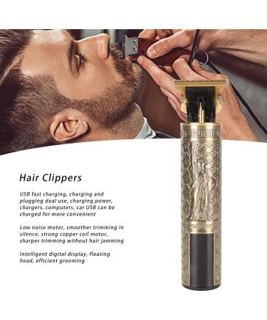 Electric Hair Clipper Kit Long Lasting Hair Clippers Quick Charge Highly Effective Low Noise Cleaning Brush for Salon - Buy Online on GoSupps.com