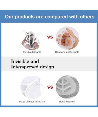 3D Silicone Bracket for Bandana - Mask Inner Support Frame for More Breathing Comfort (10 White) - Buy Online on GoSupps.com