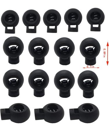100 Pcs Black Plastic Spring Cord Locks for Backpacks & DIY Handmade Projects - Buy Online on GoSupps.com
