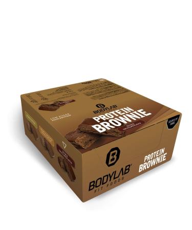 BODYLAB24 Protein Brownie Doppel-Schoko 12x50g | High Protein Snack - 12g Protein per Brownie | Whey & Milk Protein Isolate - Buy Online on GoSupps.com