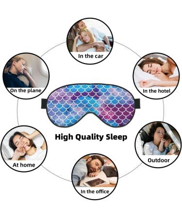 SSIMOO Mermaid Fish Scale Sleep Mask | Adjustable Breathable & Fashionable Eye Mask for Comfortable Sleep | International Shipping Available - Buy Online on GoSupps.com