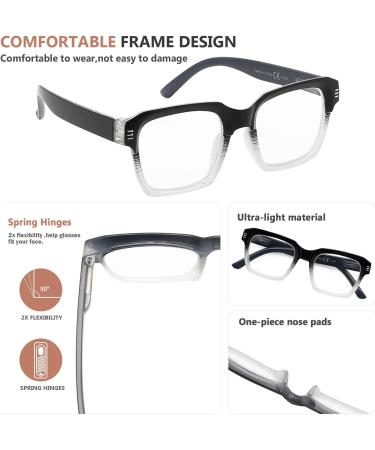 Eyekepper 4-Pack Oversized Reading Glasses for Women | Large Frame +2.00 Reading Aid - Best Value 4pc Mix - Buy Online on GoSupps.com