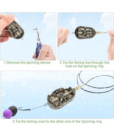 6-Piece Inline Method Feeder Set for Carp Fishing | Multi-Weight Fishing Accessories (20g 30g 40g 50g 60g) - International Shipping Available - Buy Online on GoSupps.com