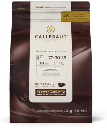 Callebaut Custom | 2.5kg Chocolate Callets | Choose from 9 Flavours | Recieve 2x2.5kg Bags - Buy Online on GoSupps.com
