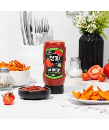 Hunter & Gather Unsweetened Ketchup 2x350g | Keto Paleo Low-Carb & Vegan | Sugar-Free Authentic Salt Range Pakistan Classic Ketchup - Buy Online on GoSupps.com