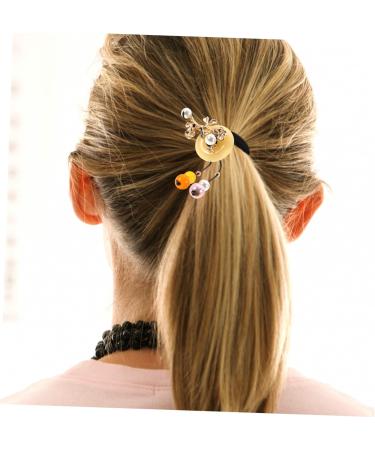 Didiseaon 1pc Hair Accessories Hair Rope Flower Hairbands Retro Hair Ties Scrunchy Hair Ties Retro Hair Loop Crystal Hair Ring Vintage Headdress Copper Etc. Agate Chinese Style - Buy Online on GoSupps.com