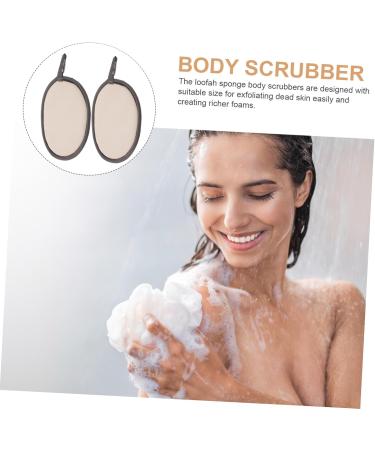 Healeved 2pcs Exfoliating Bathing Shower Loofah Sponge - Body Scrubber for Smooth Skin | Fast International Shipping - Buy Online on GoSupps.com