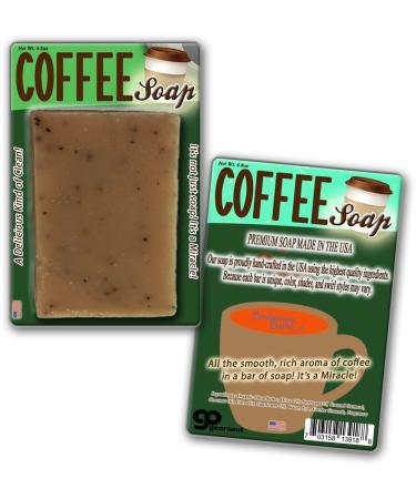 Handcrafted Coffee Soap - Scented with Ground Coffee Beans | Unique Gift Idea for Men Women & Coworkers | Perfect for Stocking Stuffers & Secret Santa - Buy Online on GoSupps.com