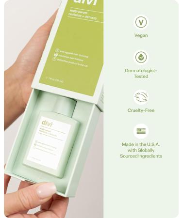 Divi Scalp Serum: Revitalize, Detoxify & Combat Hair-Thinning | Nourishing Formula for Hair Follicles | Detoxifies Product Build-Up - Buy Online on GoSupps.com