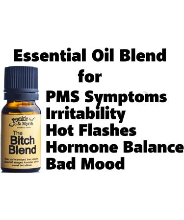 Frankie & Myrrh The Bitch Blend | All-Natural Aromatherapy Essential Oil with Portable Lava Stone Diffuser - Mood & Irritability Relief (Clary Sage Geranium Lavender Bergamot - Buy Online on GoSupps.com