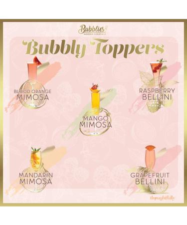 Thoughtfully Gifts Champagne Toppers Set - 5 Flavors (Non-Alcoholic) - Blood Orange Mimosa, Raspberry Bellini, Mango Mimosa, Grapefruit Bellini, Mandarin Mimosa - Buy Online on GoSupps.com
