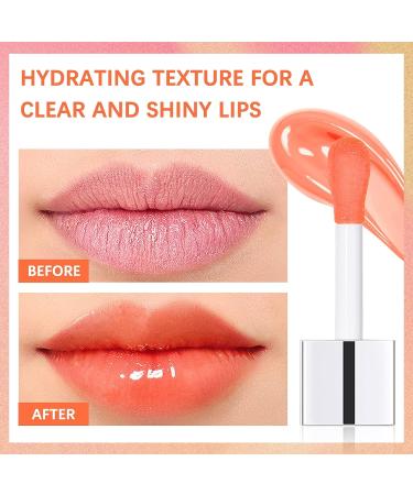 AIOBEECY Lip Glow Oil - Crystal Non-Sticky Plump Lip Gloss with Natural Cherry Oil (5pcs) - Buy Online on GoSupps.com