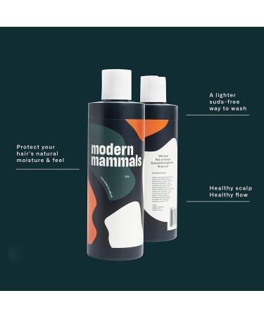 Modern Mammals 2-in-1 Men's Hydrating Shampoo & Conditioner - Daily Cowash & Styling Wash for Extra Moisturizing, Protects Natural Oils, Low-Lather Formula, Barber Recommended - 8 oz Bottle - Buy Online on GoSupps.com