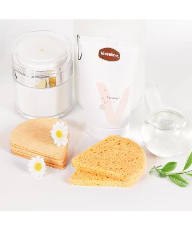 Compressed Flower-Shaped Facial Sponges - Yellow Exfoliating Sponges for Beauticians | International Shipping - Buy Online on GoSupps.com